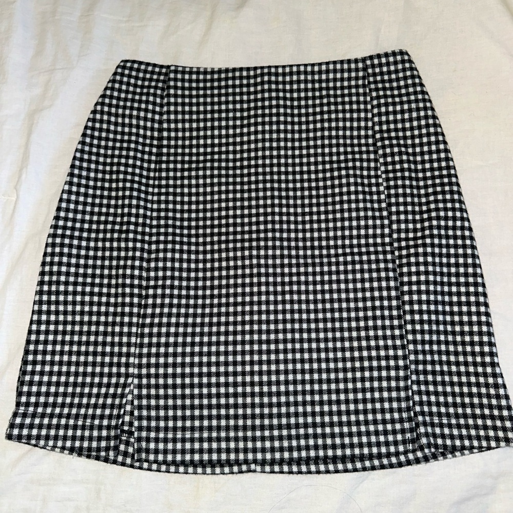 Gingham Mini Skirt
